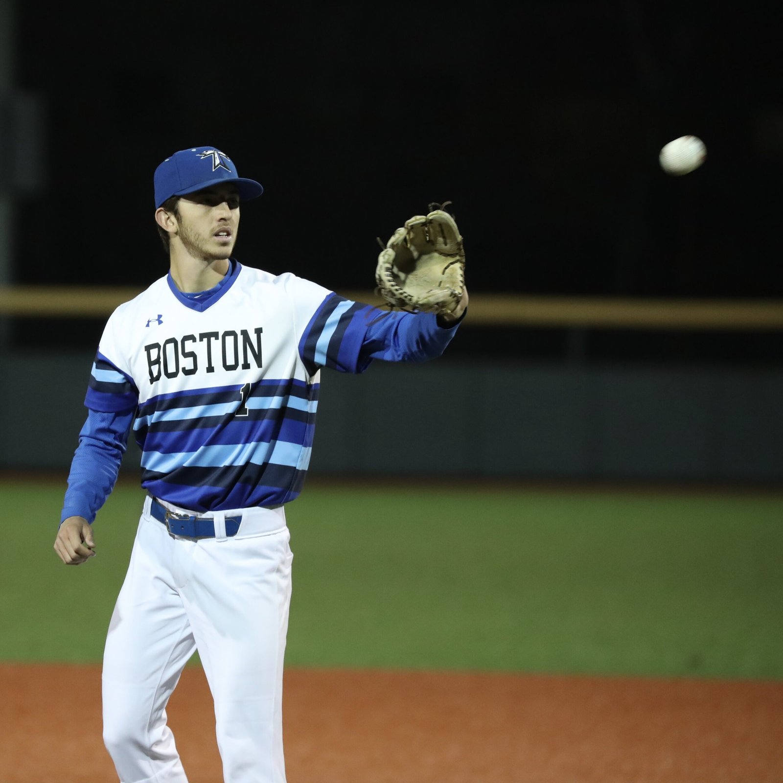 Ben Gottesman, Senior Captain of college baseball team – demonstrating leadership, teamwork, and competitive drive.